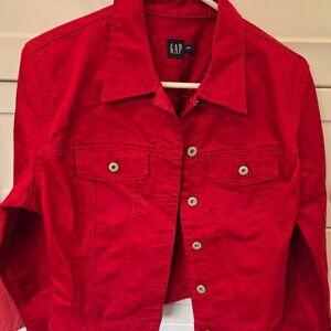 Vintage GAP Red Denim Jean Jacket